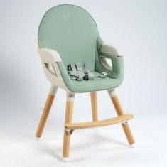 BabyGO jedálenská stolička Scandi Green