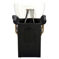 Enzo Kadeřnický umyvadlový stolek a 2 x kadeřnické křeslo hydraulická otočná podnožka pro kadeřnický salon myčka pohyblivá miska keramická baterie ruční baterie
