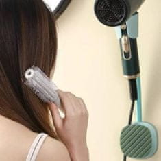 HOME & MARKER® Nástenný samolepiaci stojan na sušič vlasov bez použitia rúk (1 ks, zelená farba) | FENLUSK