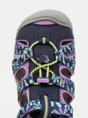 KEEN Tmavomodré dievčenské kvetované sandále Keen 38