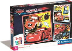 Clementoni Puzzle Autá: Glow Racers 3x48 dielikov