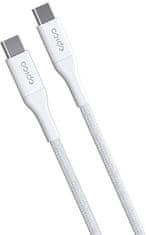 EPICO nabíjecí kábel USB-C, opletený, 100W, 1.2m, biela