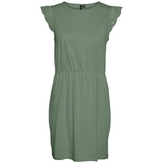 Vero Moda Dámske šaty VMEMILY Regular Fit 10305216 Hedge Green