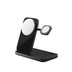 Nomad Stand One Max - Bezdrôtová nabíjačka s MagSafe pre iPhone, Apple Watch a AirPods, čierna