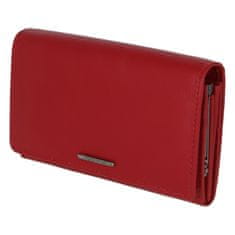Bellugio Dámska kožená peňaženka Fiona, červená