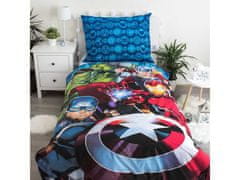 MARVEL COMICS MARVEL Avengers svietiace v tme, bavlnená posteľná súprava 140x200cm, OEKO-TEX