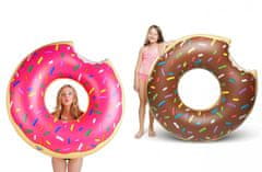 CoolCeny Veľký nafukovací kruh – Donut 120 cm - Hnedá