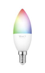 TRUST Trust Smart WiFi LED RGB&white ambience Candle E14 - barevná