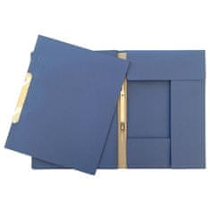 HIT Závesné papierové rýchloviazače s chlopňami Office - A4, modré, 50 ks