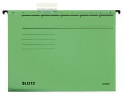 LEITZ Dosky závesné papierové Alpha zelené, 25 ks