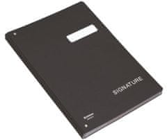 Donau Podpisová kniha - A4, kartónová, čierna, 20 listov