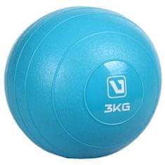 LiveUp Weight ball lopta na cvičenie modrá hmotnosť 3 kg