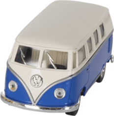 Kinsmart Volkswagen Bus klasik KT5060 (1962) na spätné natiahnutie - modrý