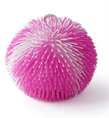 Mac Toys SPORTO Strapatá dúhová lopta so svetlom - ružovo biela