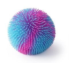 Mac Toys SPORTO Strapatá dúhová lopta so svetlom - ružovo modrý
