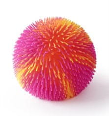 Mac Toys SPORTO Strapatá dúhová lopta so svetlom - oranžovo ružová
