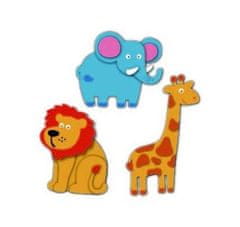 Penová dekorácia žirafa, slon, lev