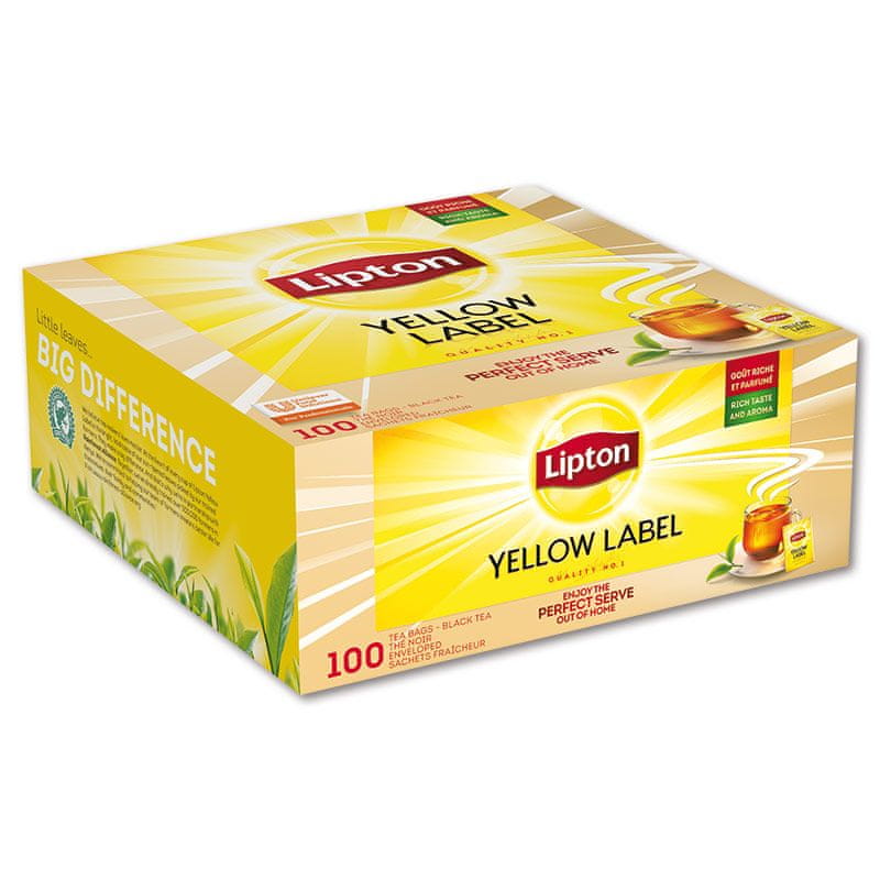 WEBHIDDENBRAND Čaj Lipton Yellow Label čierny, 100 x 1,8 g