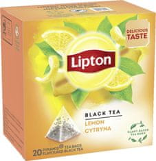 Čaj Lipton Lemon čierny, 20 x 1,7 g