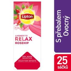 Bylinný čaj Lipton Relax - šípok, 25x 2,5 g