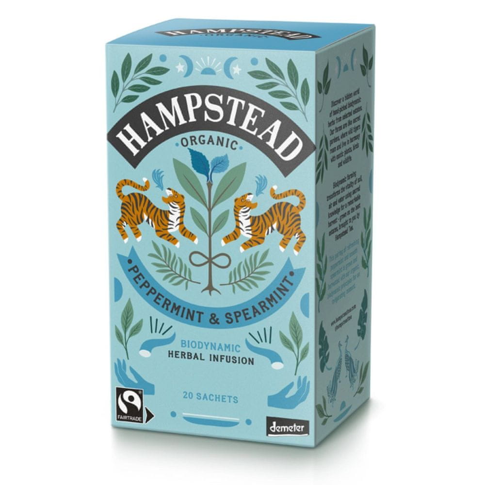 WEBHIDDENBRAND Bylinný čaj Hampstead - mätový, bio, 20 x 2 g