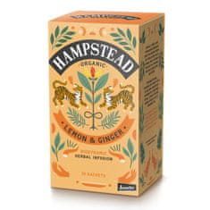 Bylinný čaj Hampstead - citrónový so zázvorom, bio, 20 x 1,5 g