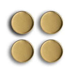 Zeller Magnety okrúhle 4ks, zlaté, priemer 2,3cm