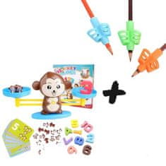 AUR Sada pre UČENIE HROU - Držanie ceruzky + Počítanie s opičkou