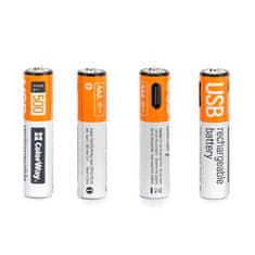 ColorWay Nabíjateľné batérie AAA cez Type-C 590 mAh 1.5V - 2ks (CW-UBAAA-09)