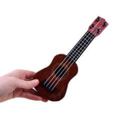 JOKOMISIADA Detské ukulele 25cm, tmavohnedé