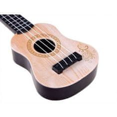 JOKOMISIADA Detské ukulele 25cm, béžová