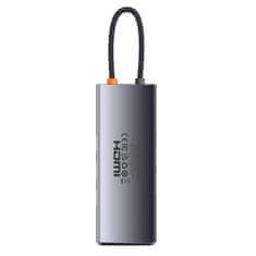 BASEUS Rozbočovač 8w1 Baseus série StarJoy, USB-C do HDMI + 3 x USB 3.1 + USB-C PD + RJ45 + microSD/SD
