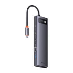 BASEUS Rozbočovač USB-C 12w1 Baseus Metal Gleam Series (Šary)