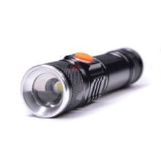 Solight LED nabíjacie vreckové svietidlo, 200lm, 3W, zoom, Li-Ion, WN31