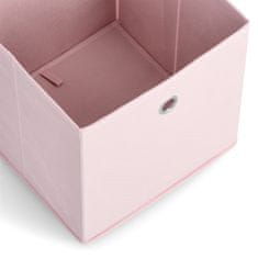 Zeller Úložný box textilný ružový 28x28x28cm