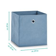 Zeller Úložný box textilný modrý 28x28x28cm