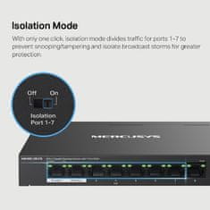 Switch TP-Link MS108GP 1x GLAN, 7x GLAN s PoE+, 65W