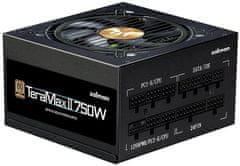 Zalman TeraMax II 750W čierny Zdroj, ATX, 750W, aktívny PFC, 120mm ventilátor, 80PLUS Gold