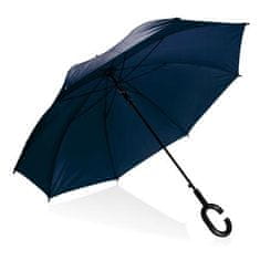 Platinet poloautomatický dáždnik, polyester, modrý
