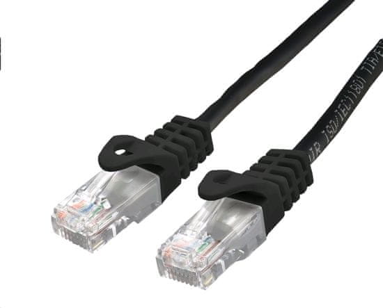 C-Tech kábel patchcord Cat6, UTP, 1m, čierna