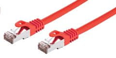 C-Tech kábel patchcord Cat6, FTP, 1m, červená