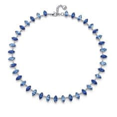Oliver Weber Luxusný náhrdelník s modrými kryštálmi Izanami 12324