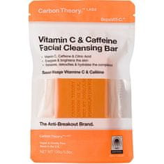 Carbon Theory Čistiace pleťové mydlo Vitamín C & Caffeine (Facial Cleansing Bar) 100 g