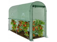 GARDEN LINE Zelený záhradný skleník na paradajky s možnosťou dodatočného vetrania 3x1x2 m 