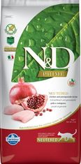 N&D PRIME Cat GF Chicken & granátové jablko Neutered Adult 5 kg