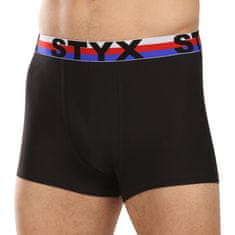 Styx Pánske boxerky športová guma čierne trikolóra (G1960) - veľkosť L