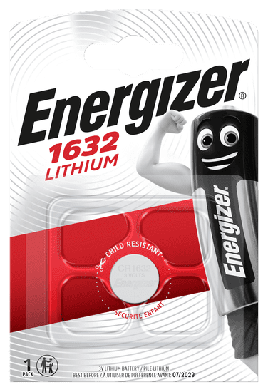 Energizer CR1632 1ks gombíková lítiová batéria EN-E300164000