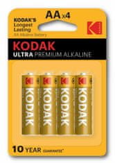 KODAK Ultra Premium alkalické batérie AA 1,5V 4ks 887930959512