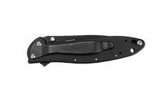 Kershaw 1660CKT LEEK - BLACK vreckový nôž 7,5 cm, celočierna, celooceľový