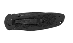 Kershaw 1835TBLKST KURO Black Serrated vreckový nôž s asistenciou 7,9 cm, celočierna, GFN